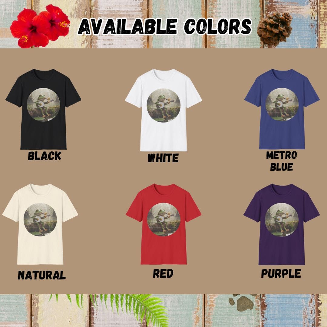 Frog Tee β Banjo β Bold Vibrant Art