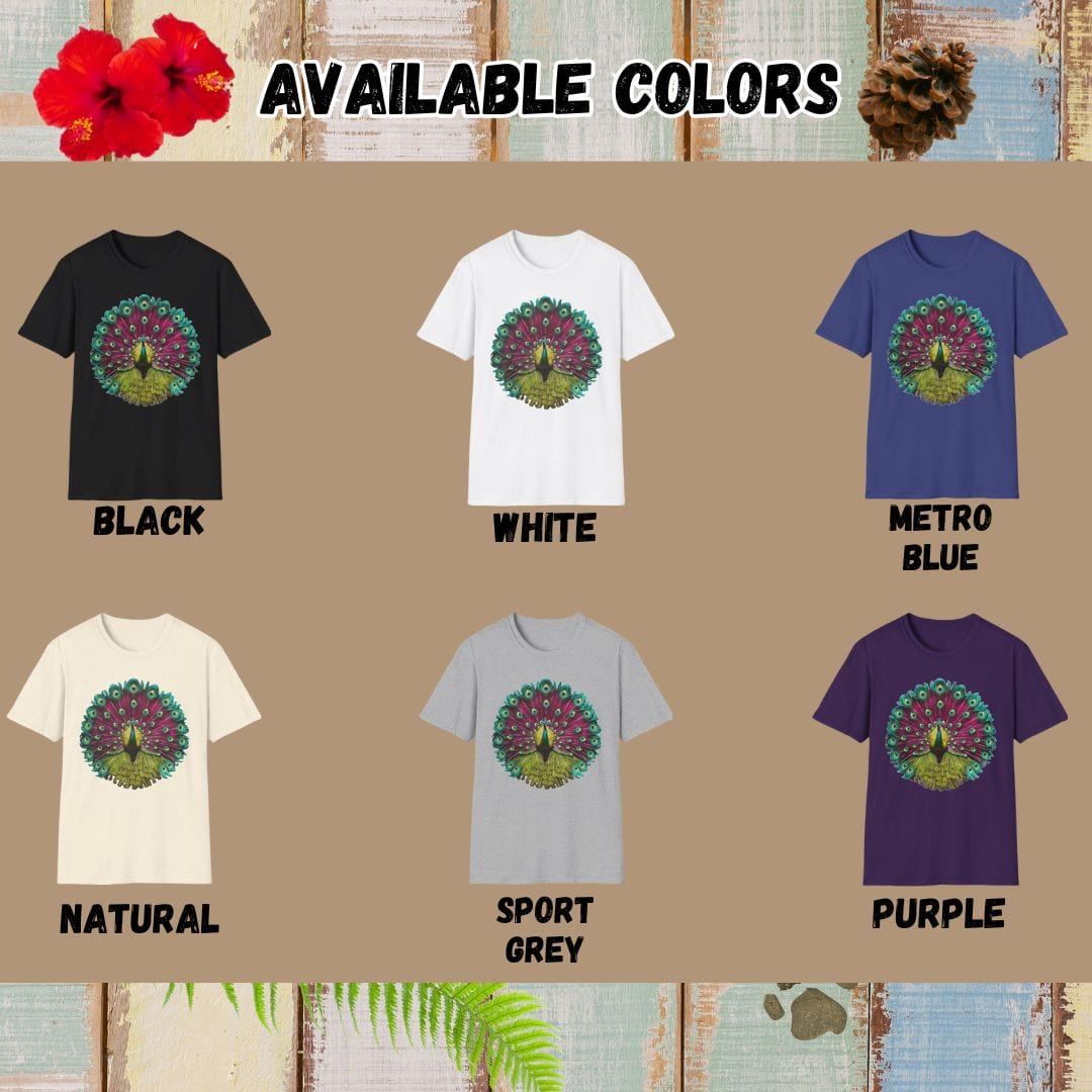 Peacock T-Shirt β Bold Vibrant Graphic | Weekend Casual Wear