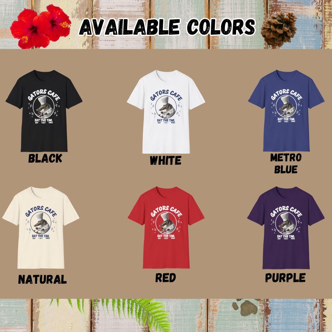 Alligator Tee β Gators Cafe β Bold Vibrant Graphic | for Animal Lovers