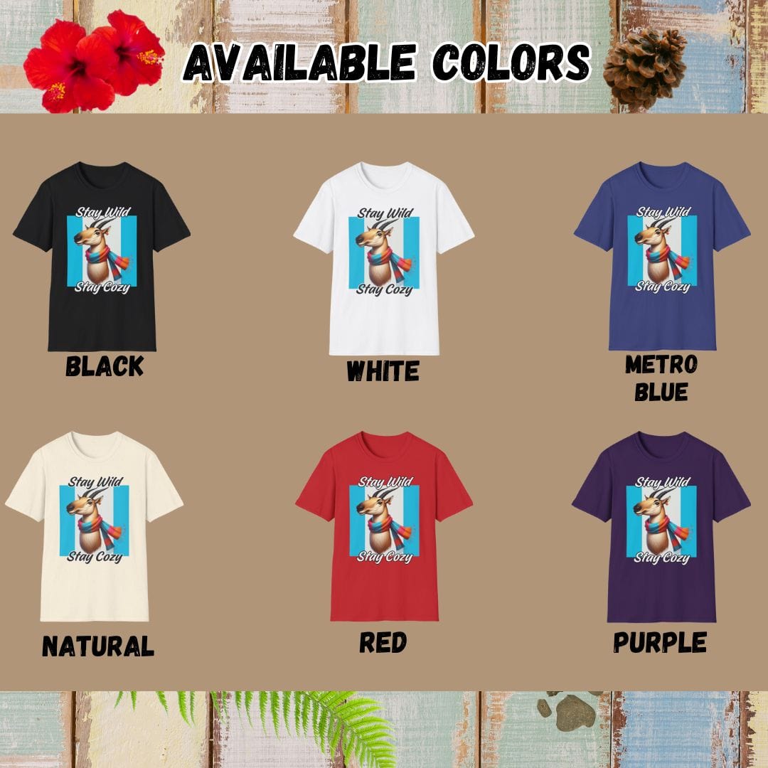 Saige Antelope Tee β Stay Wild Stay Cozy β Bold Vibrant Art