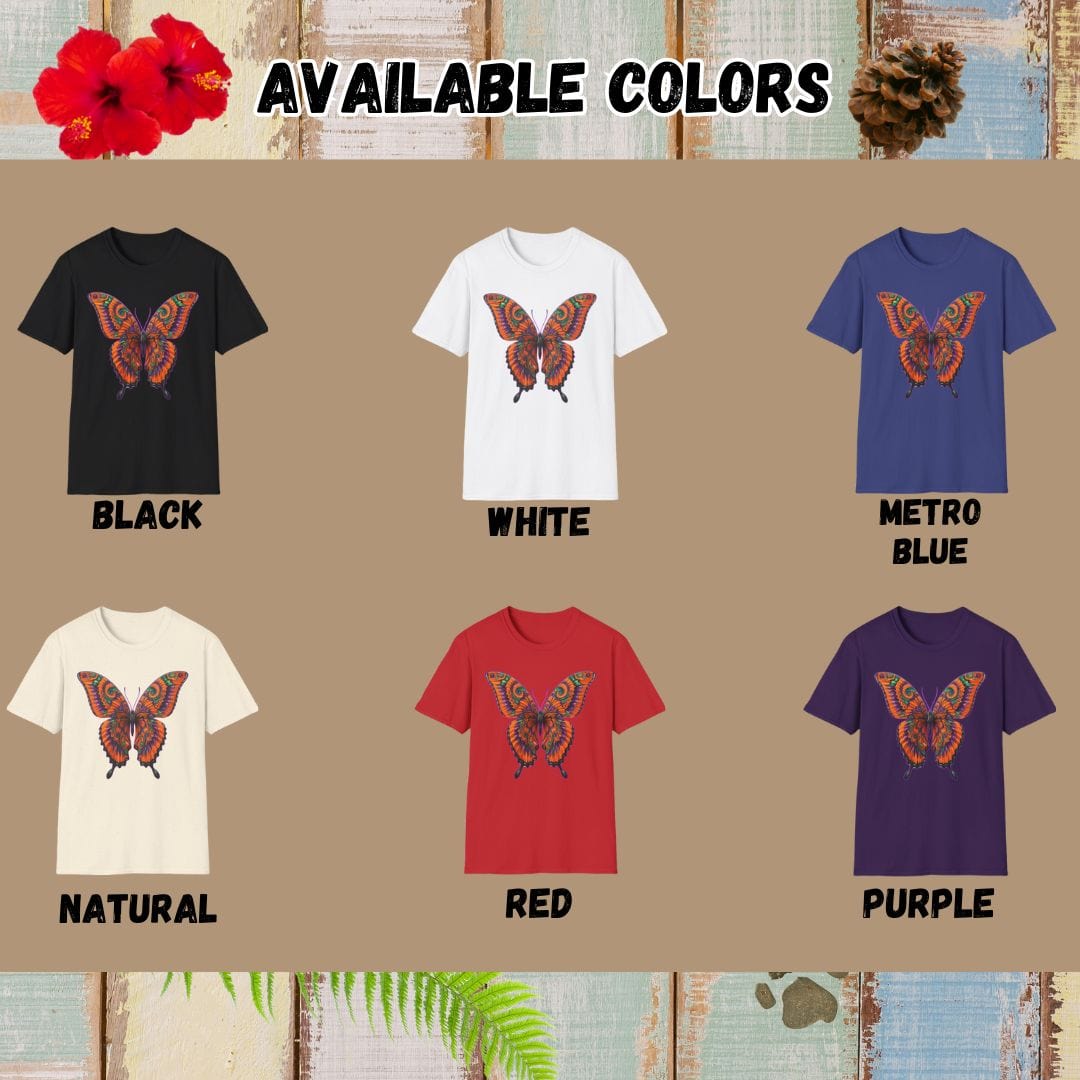 Butterfly Tee β Bright β Bold Vibrant Art