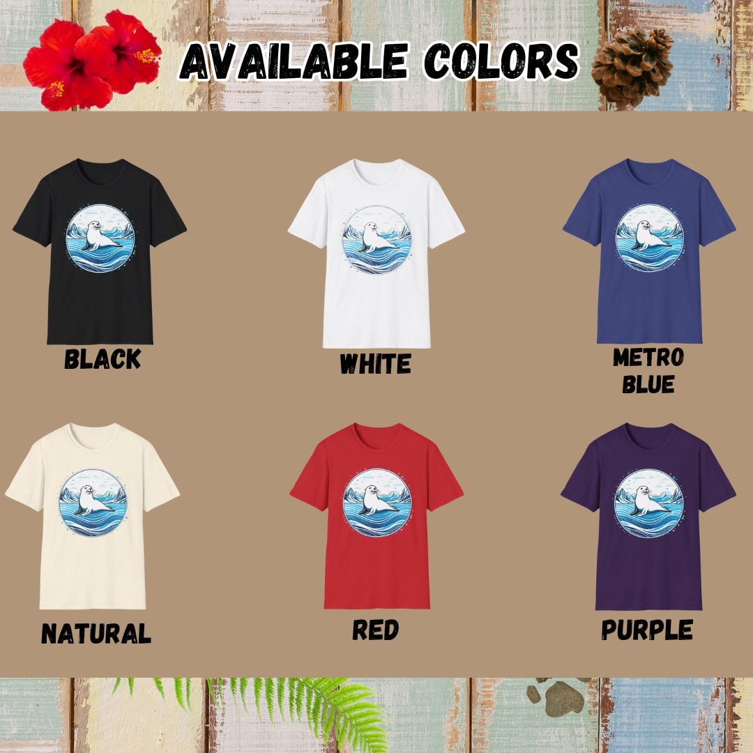 Seal T-Shirt β On Ice β Bold Vibrant Graphic | Lazy Day Outfit