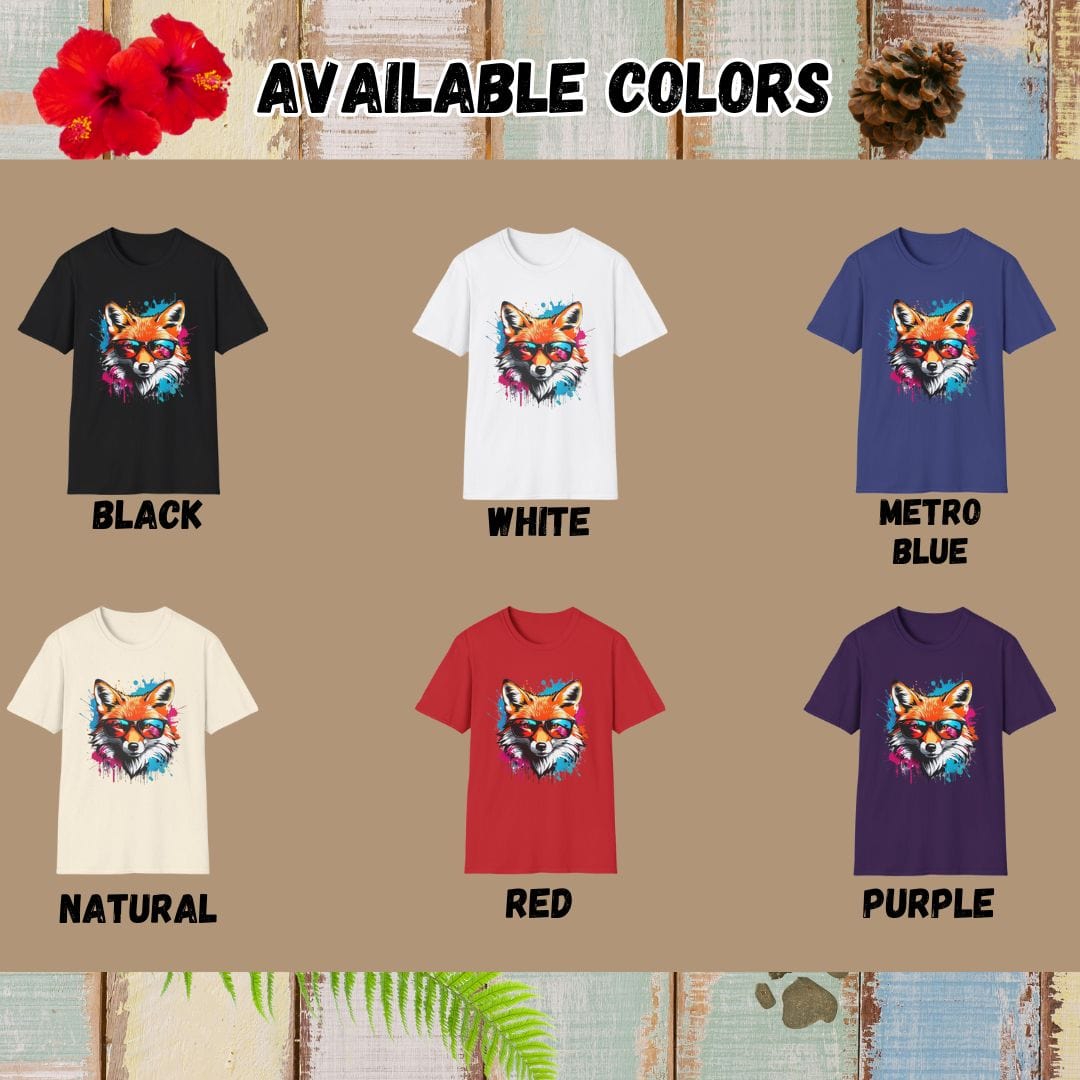 Fox Tee β Graffiti β Bold Vibrant Graphic | for Animal Lovers
