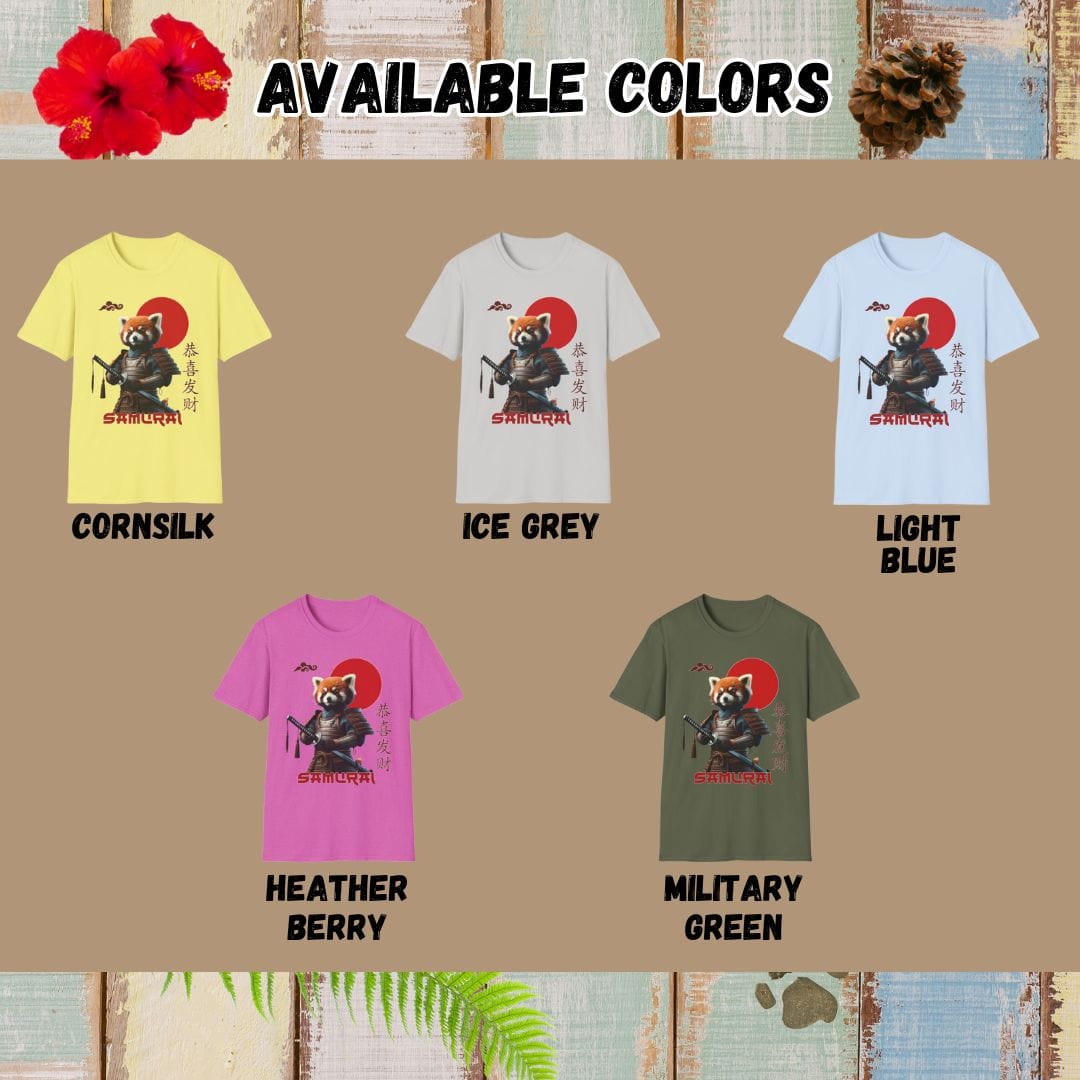 Samurai Tee β Red Panda β Bold Vibrant Art