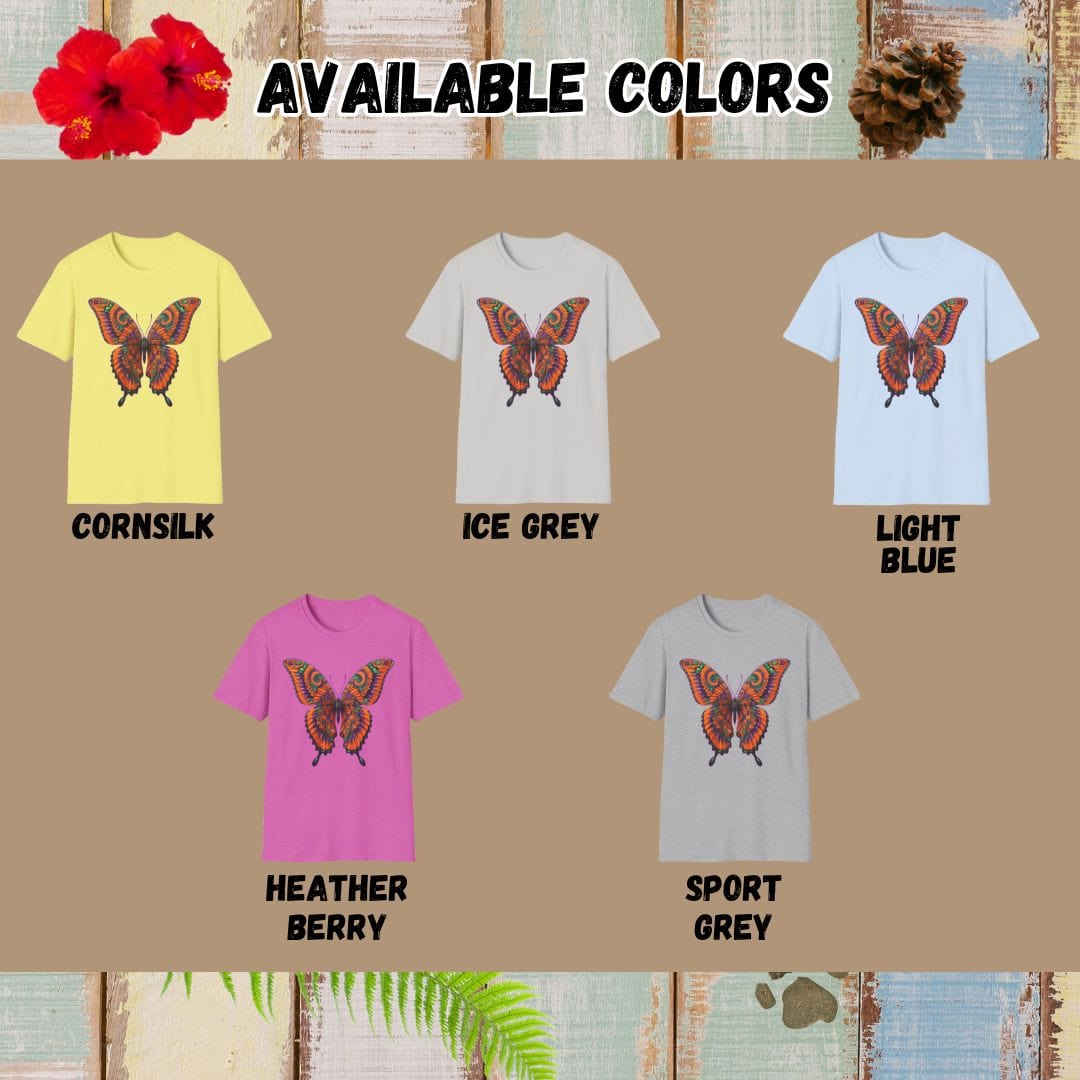 Butterfly Tee β Bright β Bold Vibrant Art