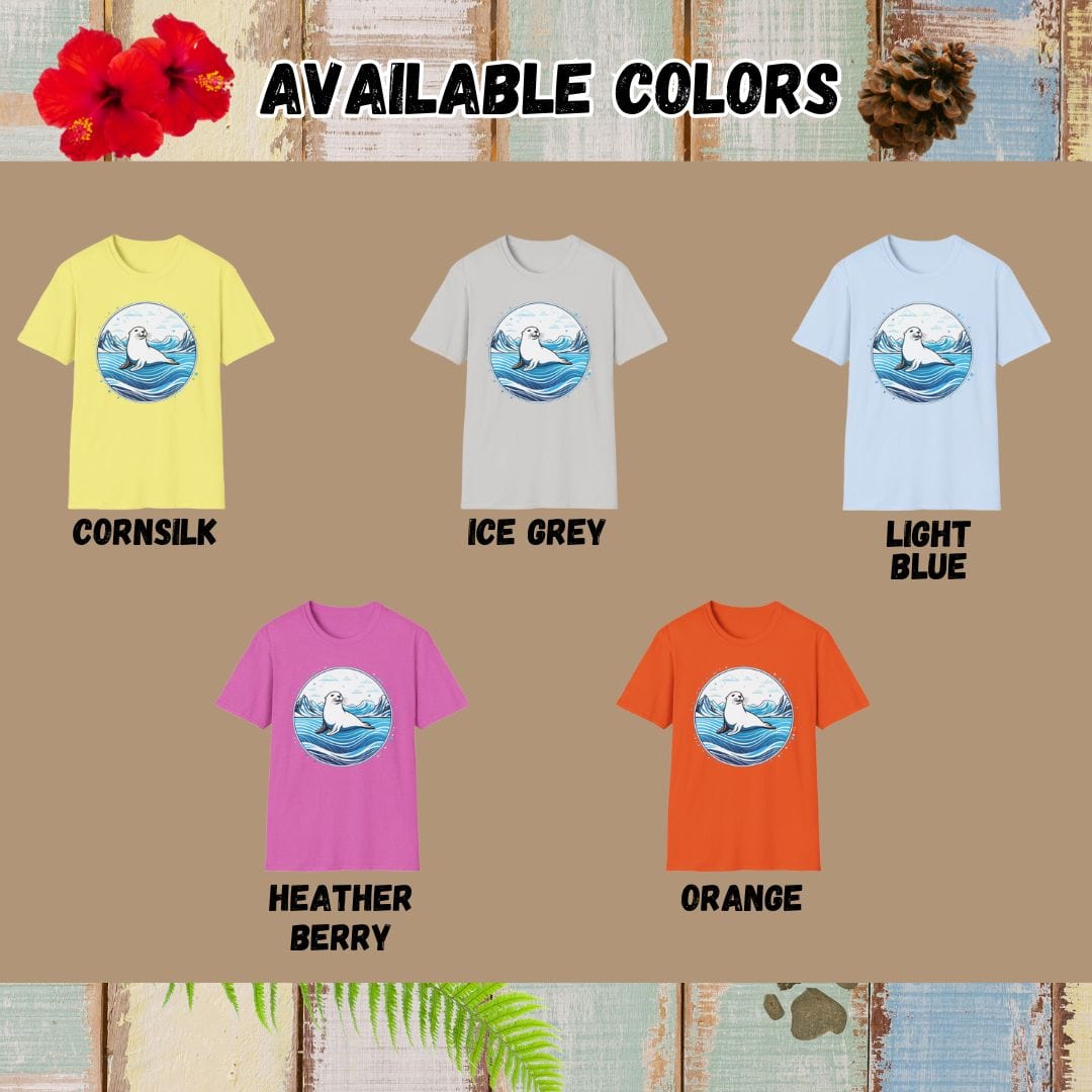 Seal T-Shirt β On Ice β Bold Vibrant Graphic | Lazy Day Outfit