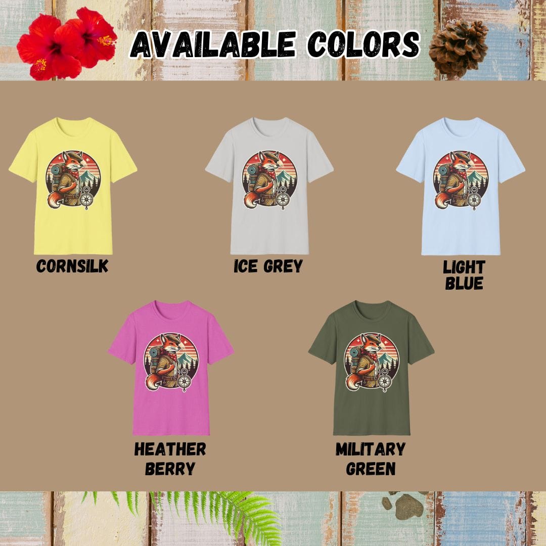 Fox Tee – Adventurous Fox– Bold Vibrant Art