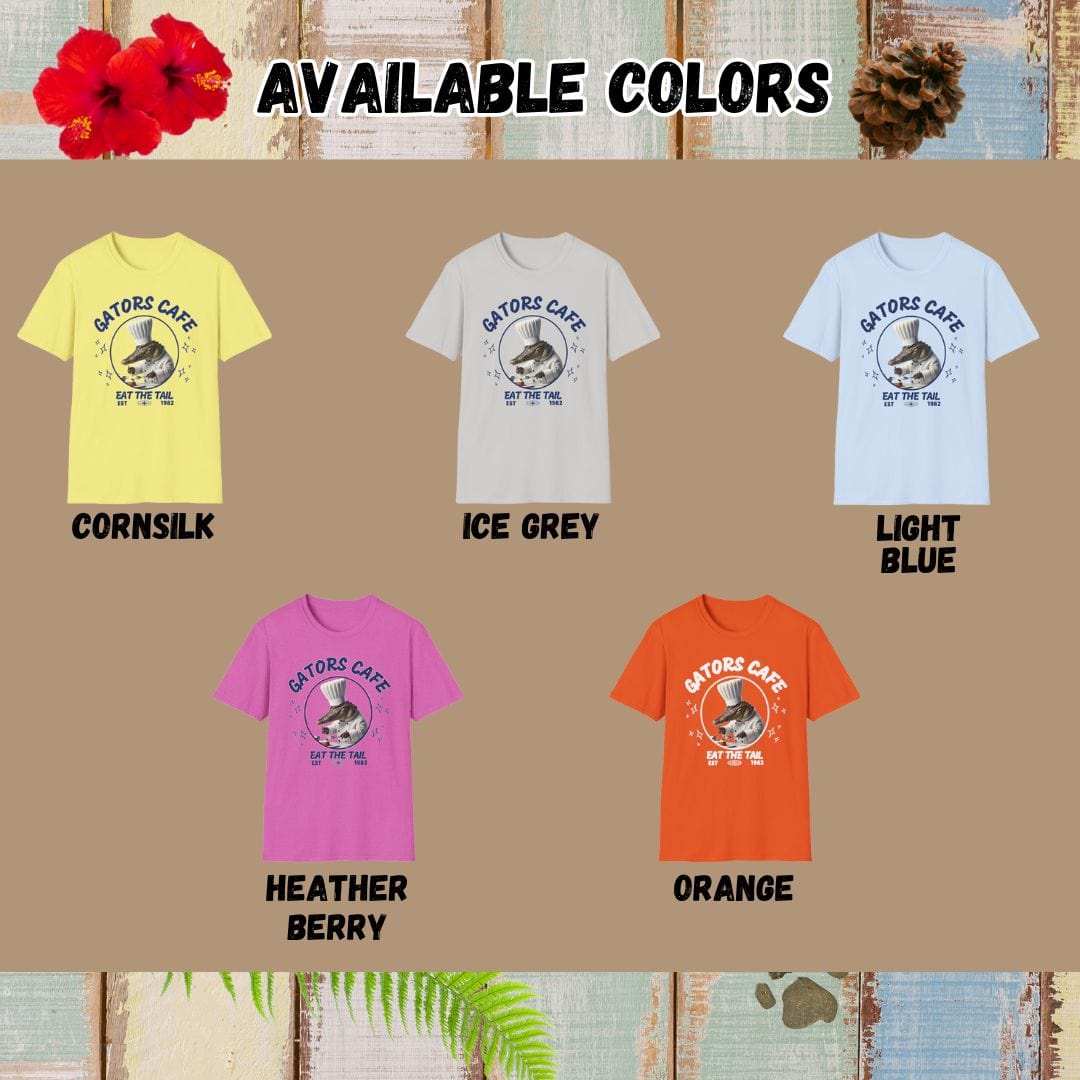 Alligator Tee β Gators Cafe β Bold Vibrant Graphic | for Animal Lovers