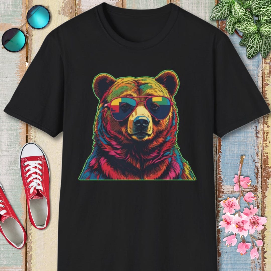 Bear Tee β Psychedelic β Bold Vibrant Art | Outdoor Adventure