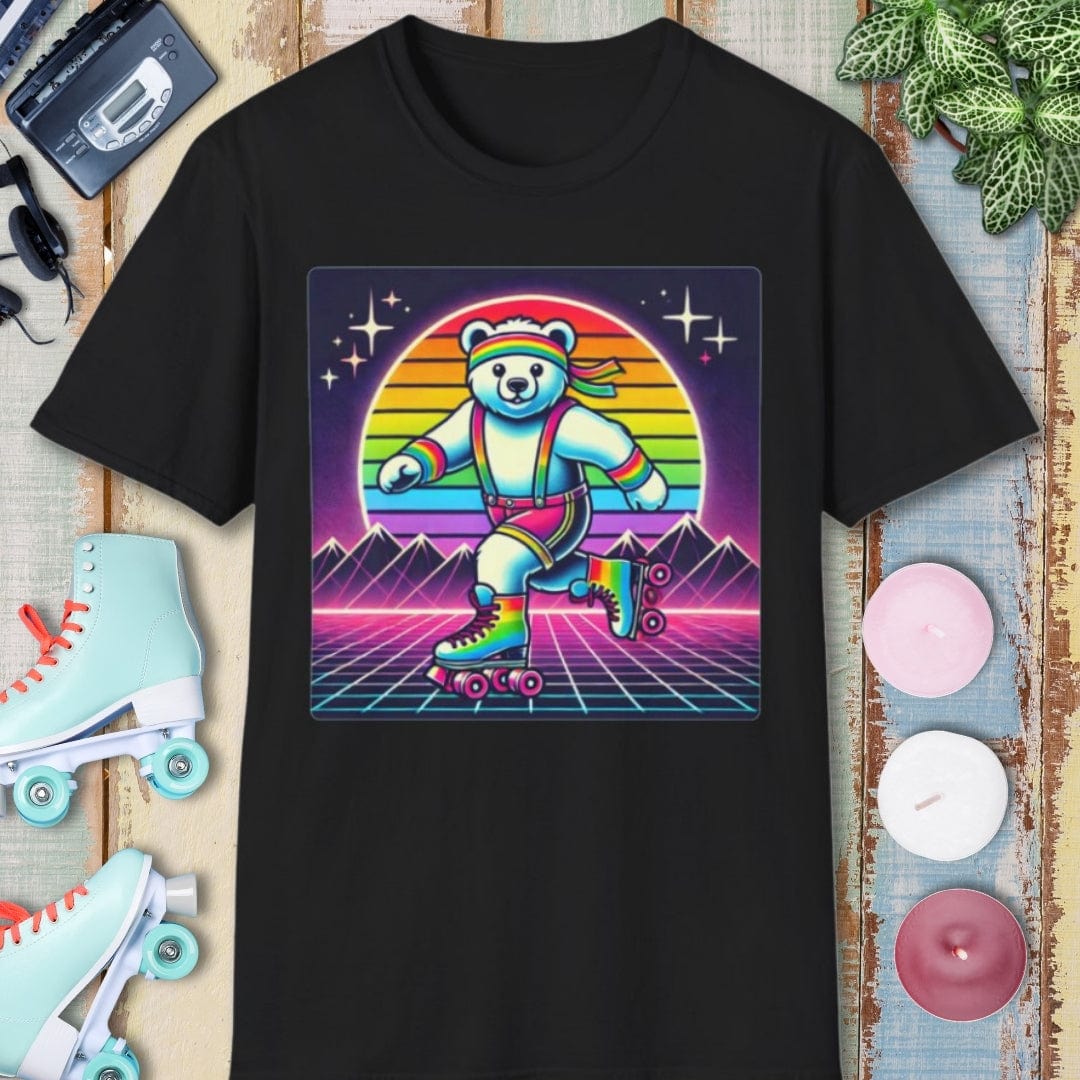 Bear Tee β 80's Roller Skating β Bold Vibrant Art