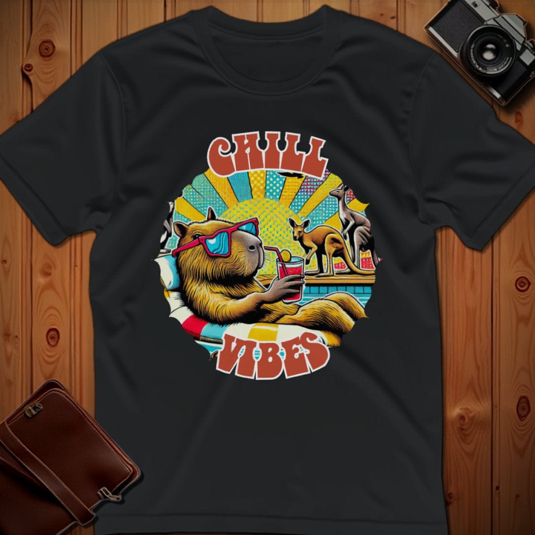 Capybara Tee β Chill Vibes β Bold Vibrant Art