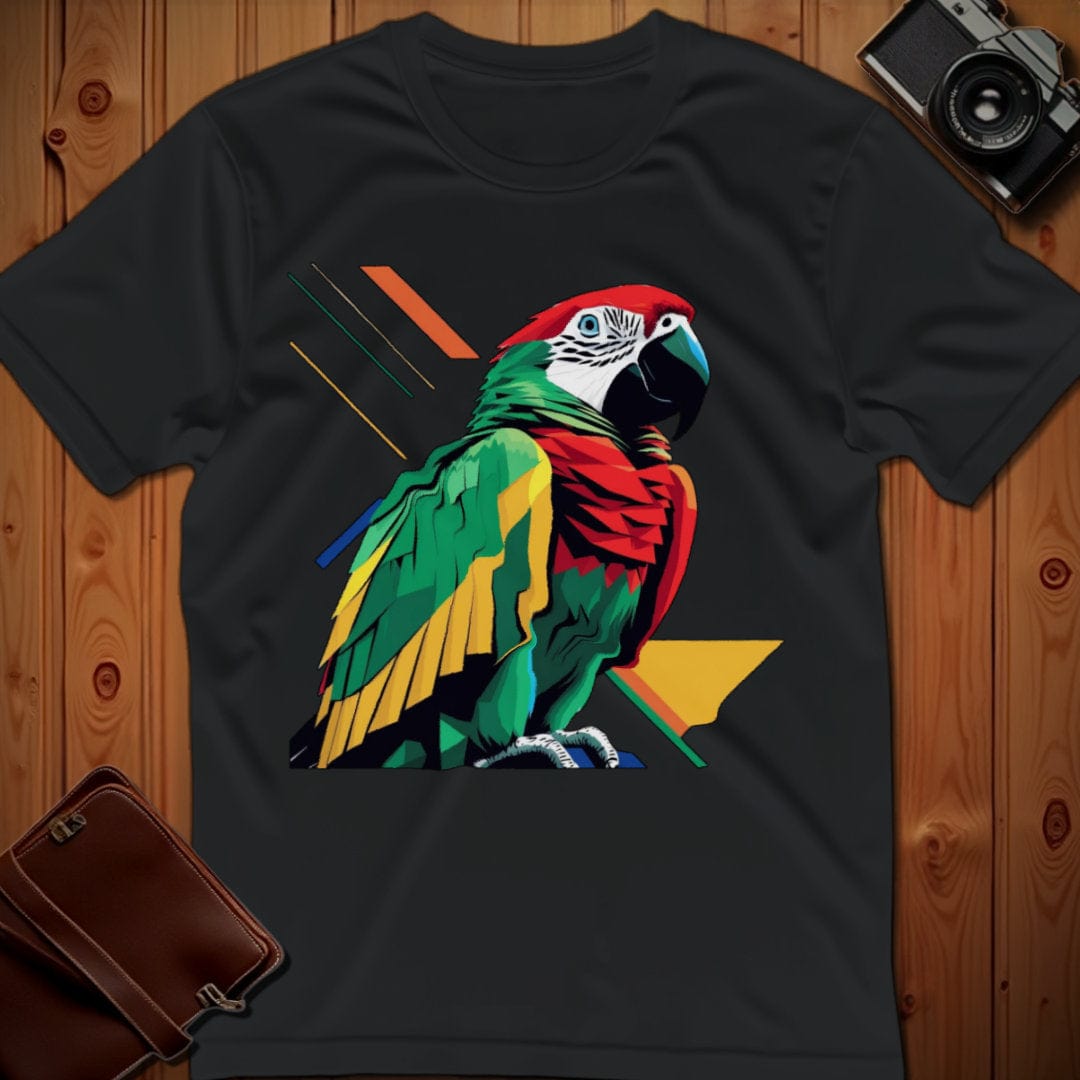 Parrot Tee β Geometric β Bold Vibrant Art