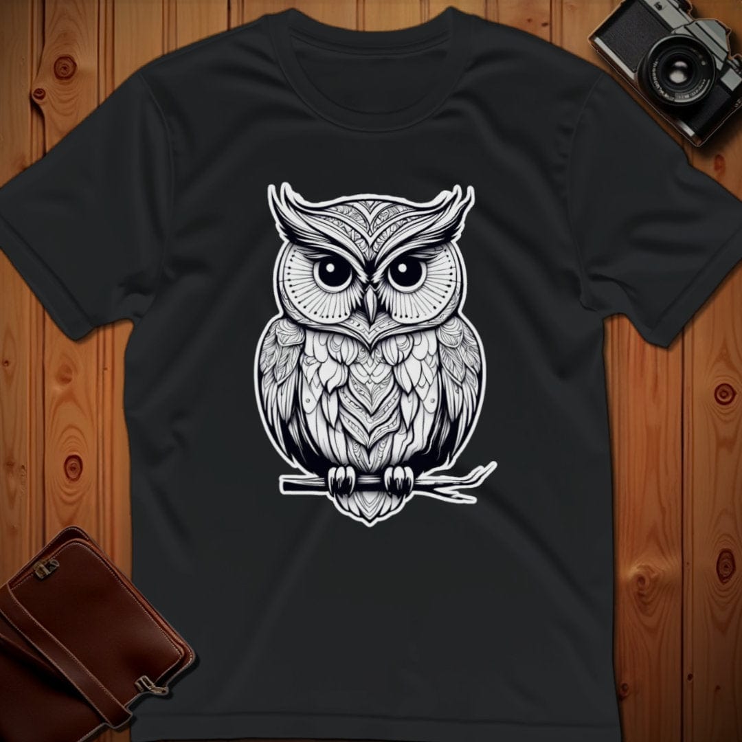 Owl Tee β On Branch β Bold Vibrant Art