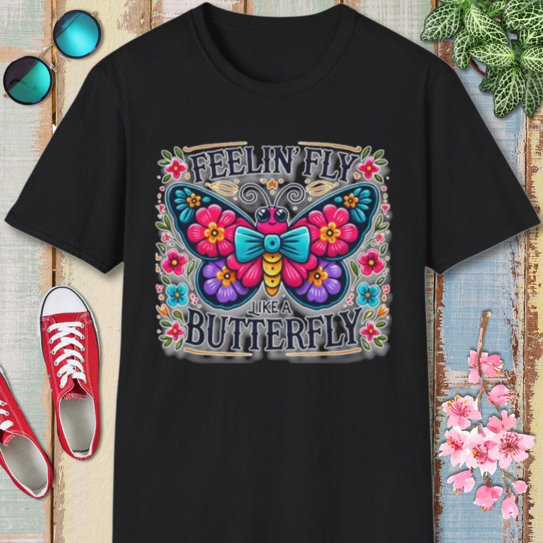 Butterfly Tee β Feelin Fly Like A β Bold Vibrant Art