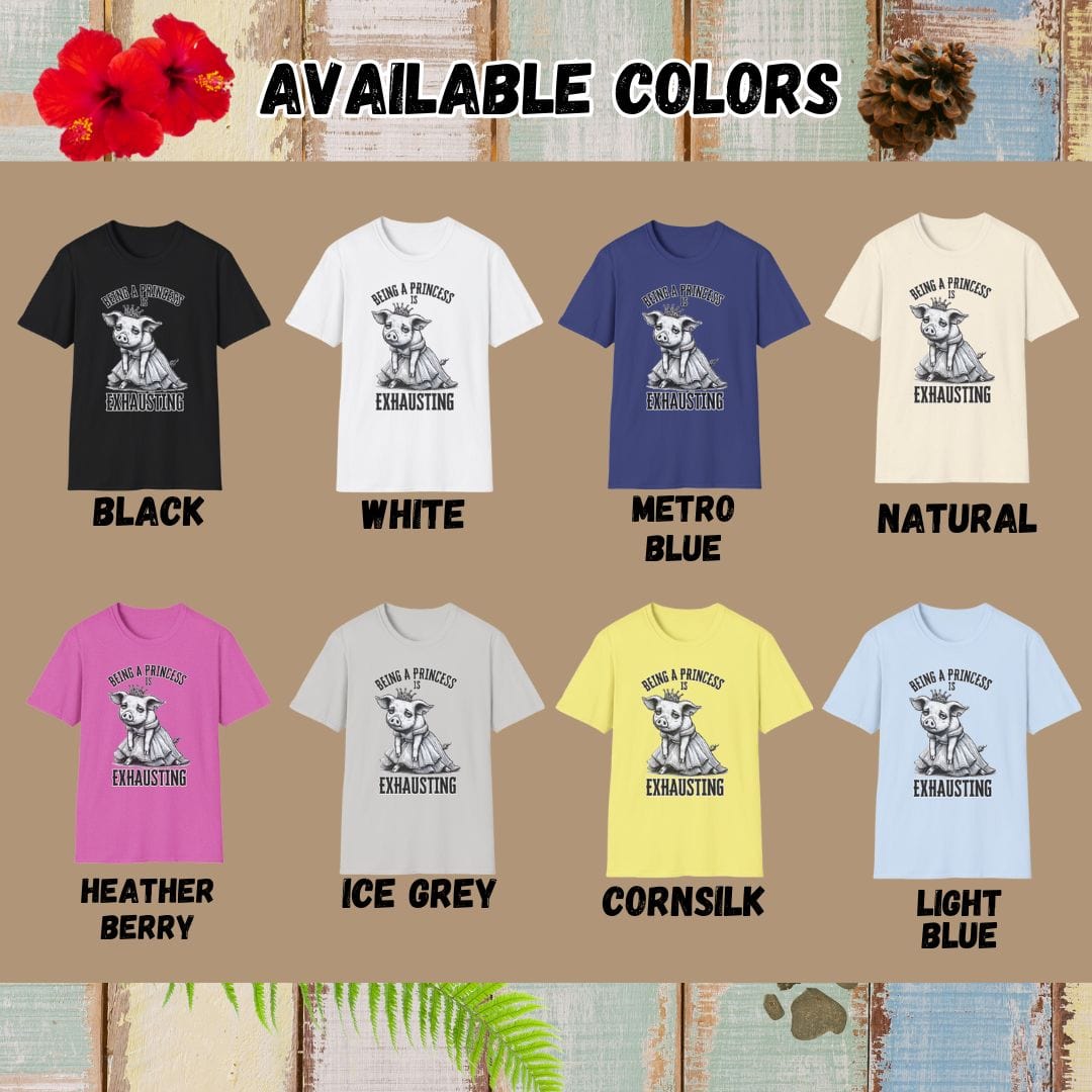 Lion Tee β Being a Princess is Exhausting β Bold Vibrant Art