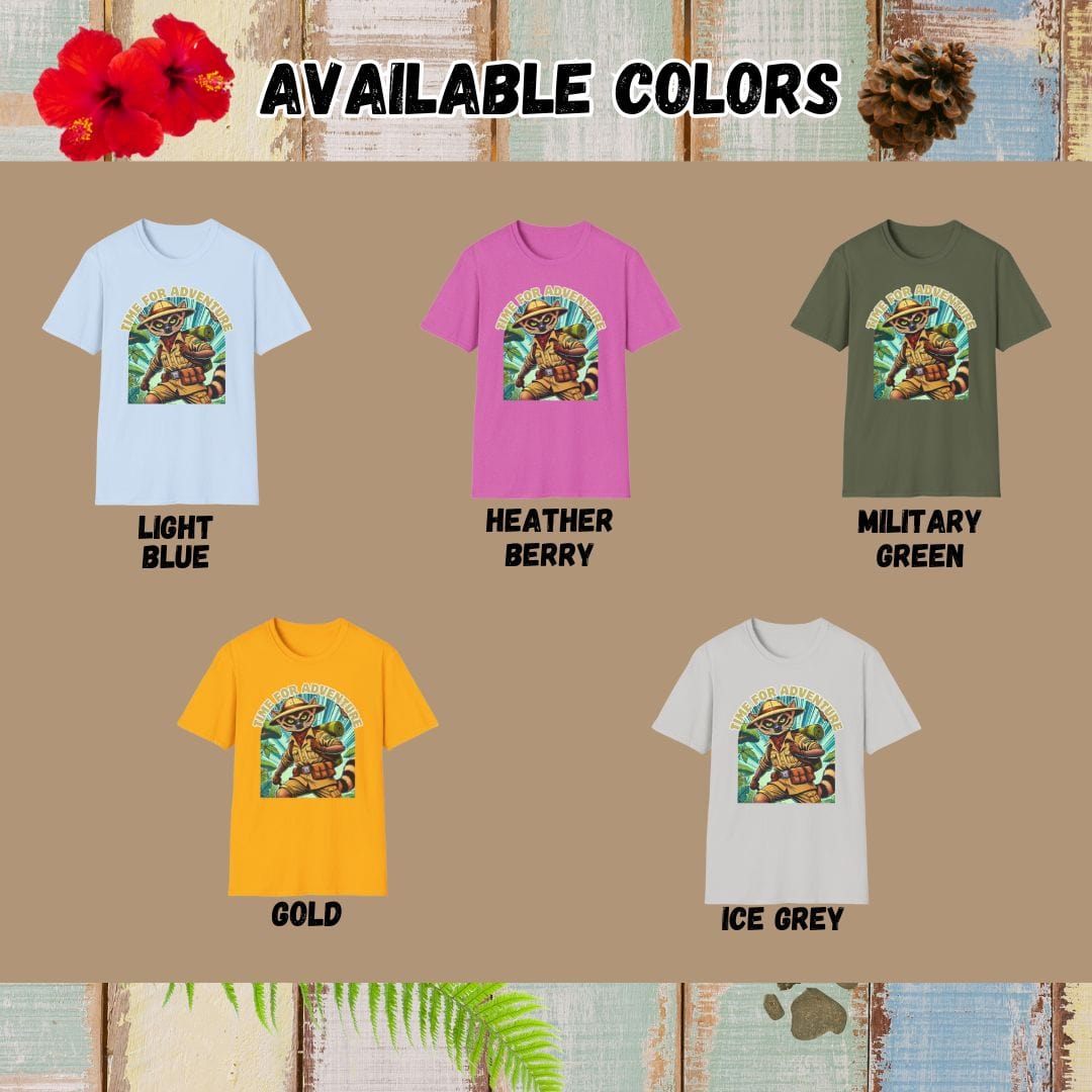 Fossa Tee β Time For Adventure β Bold Vibrant Art
