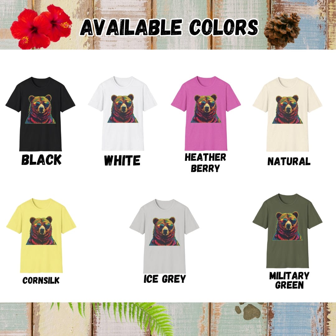 Bear Tee β Psychedelic β Bold Vibrant Art | Outdoor Adventure