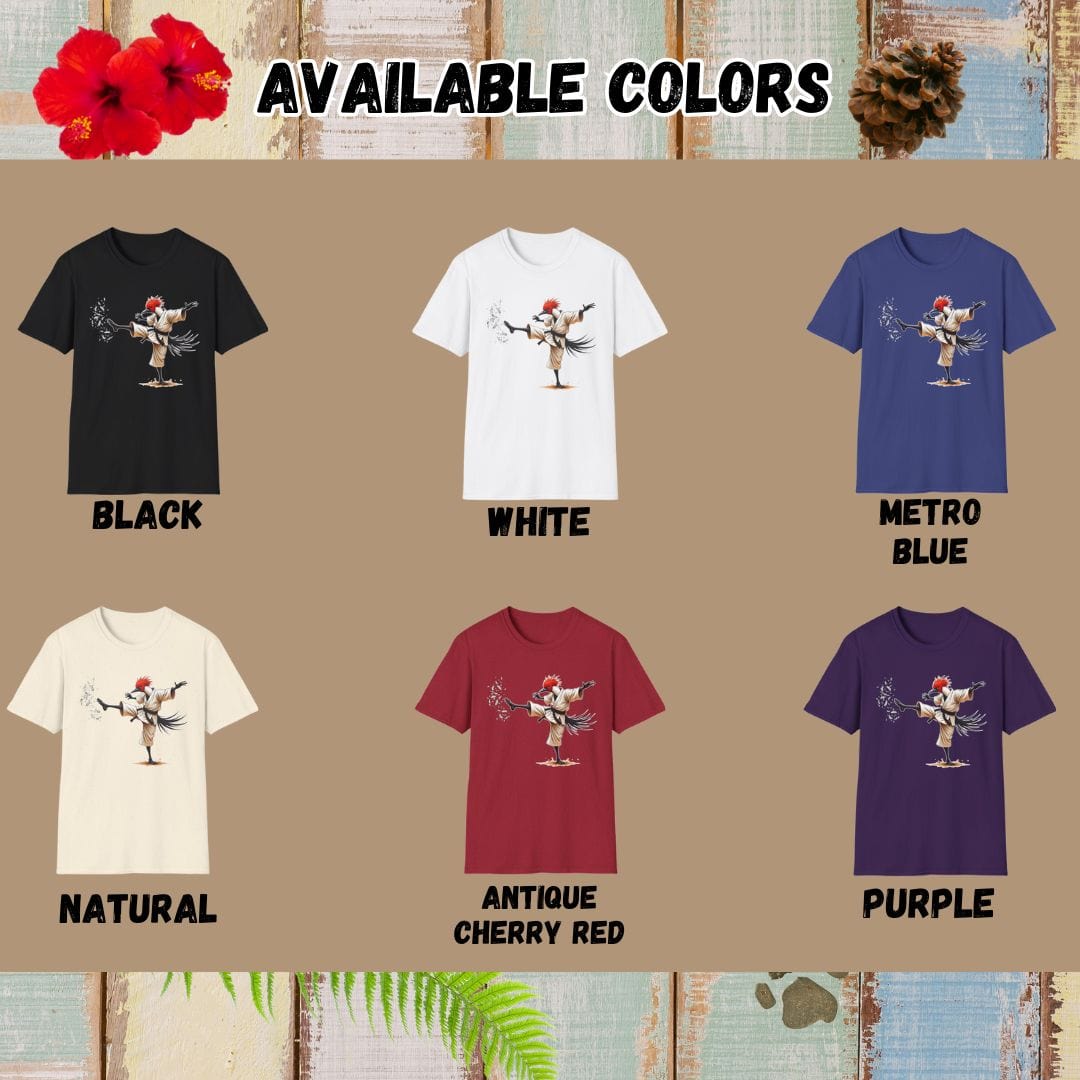Secretary Bird Tee β Martial Artist β Bold Vibrant Art
