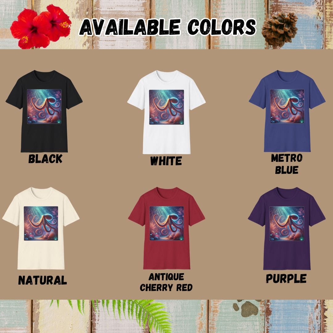Octopus Tee β Majestic Underwater β Bold Vibrant Art