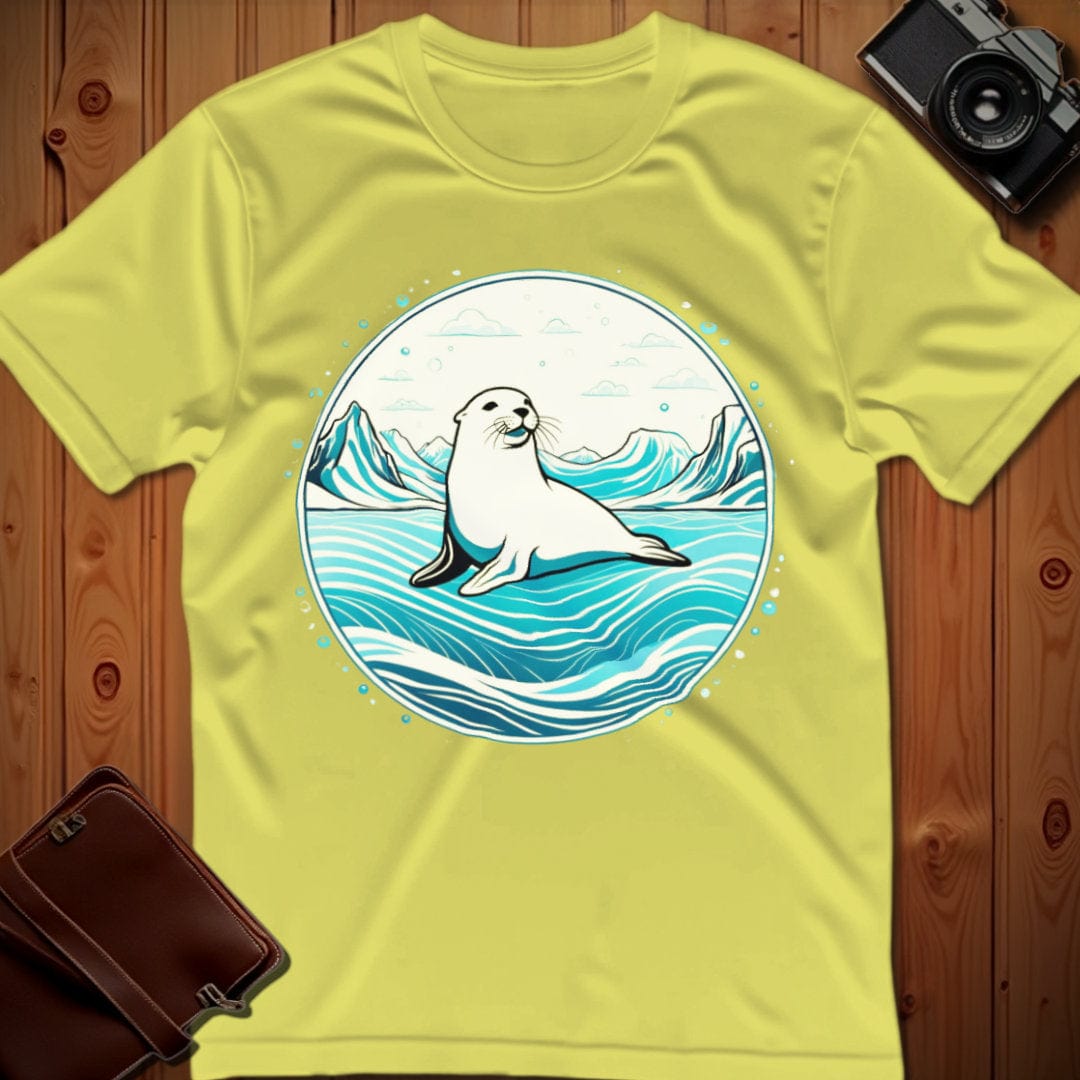 Seal T-Shirt β On Ice β Bold Vibrant Graphic | Lazy Day Outfit