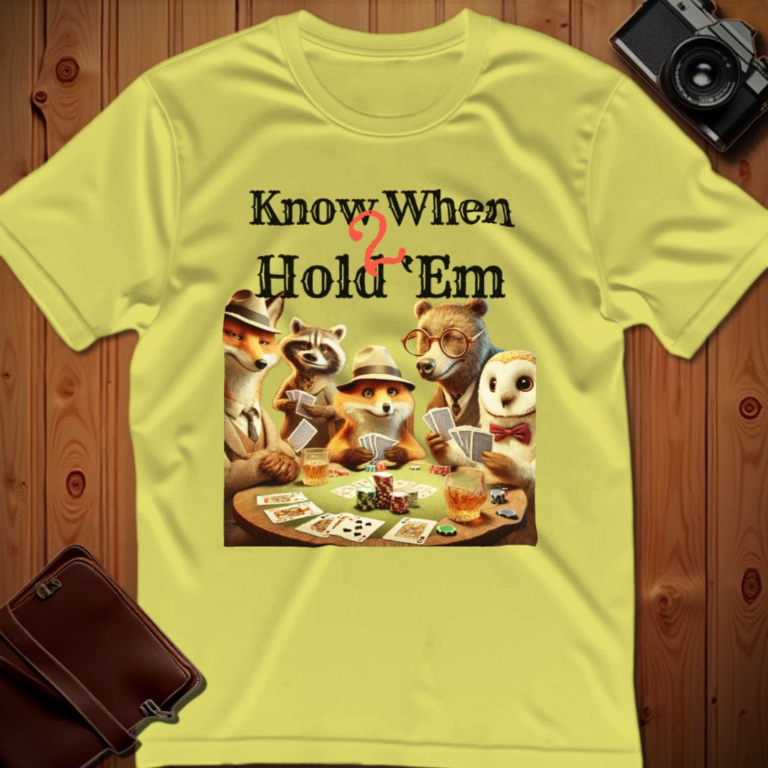 Fox, Owl, Bear Tee β Know When 2 Hold βEm β Bold Vibrant Art