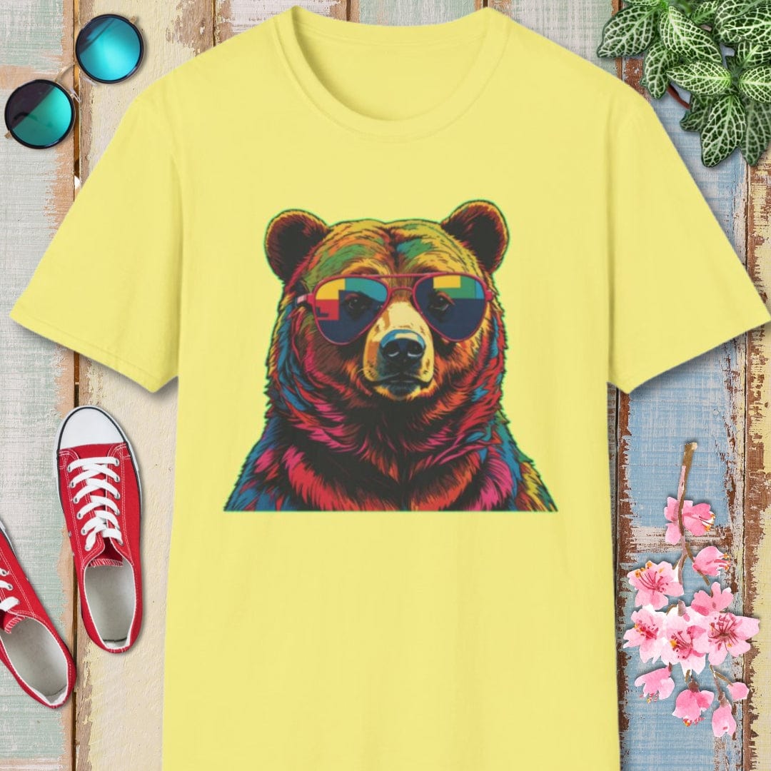 Bear Tee β Psychedelic β Bold Vibrant Art | Outdoor Adventure