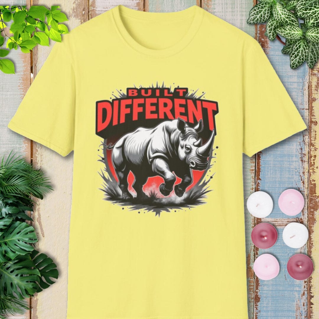 Built Different Rhino T-Shirt