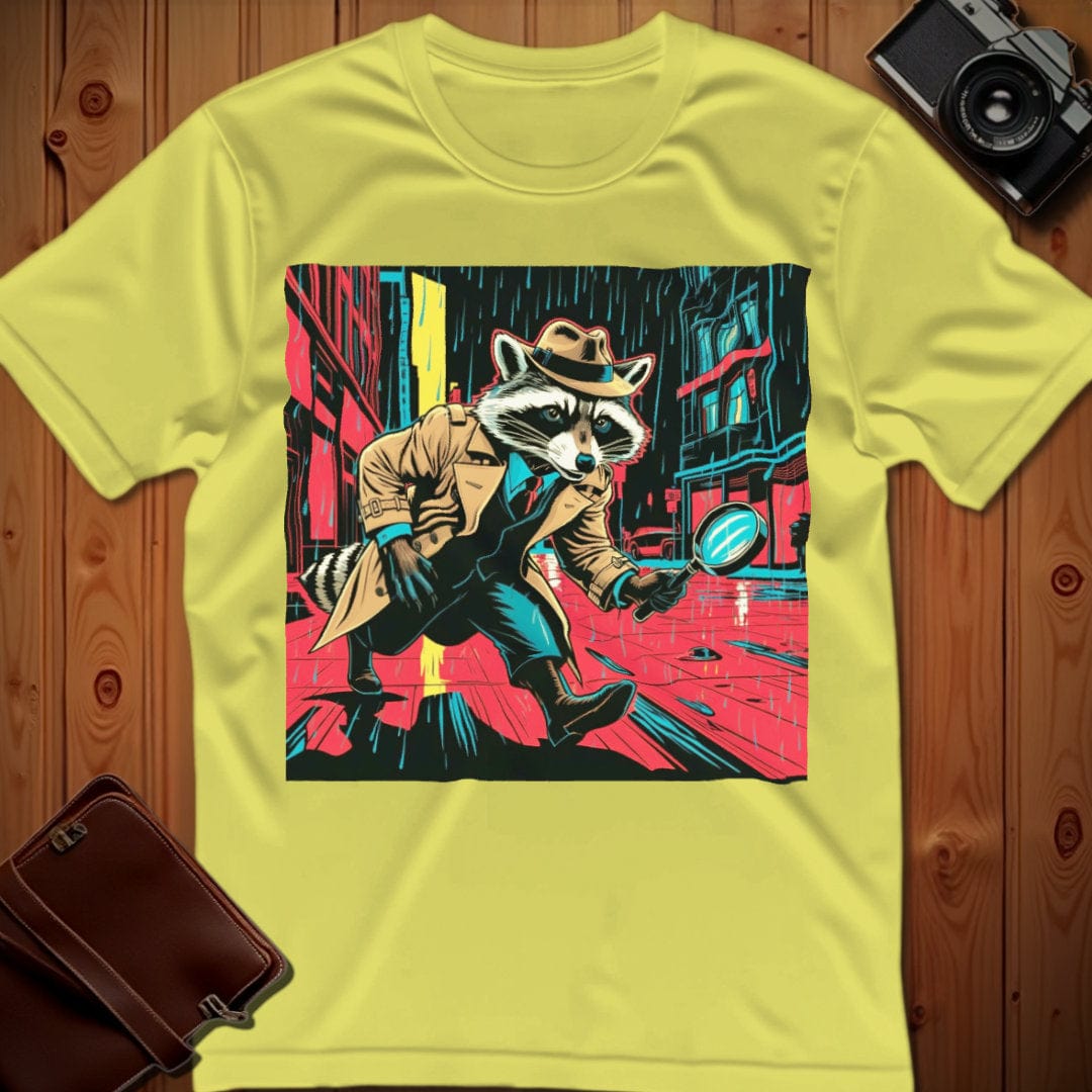 Raccoon Tee β Detective Raccoon Pop Art β Bold Vibrant Art