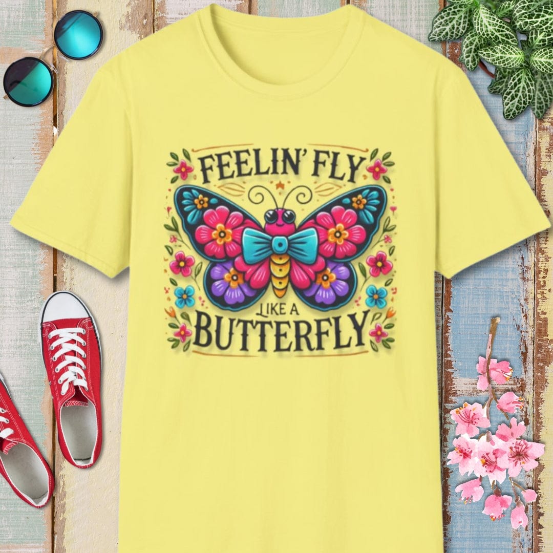 Butterfly Tee β Feelin Fly Like A β Bold Vibrant Art