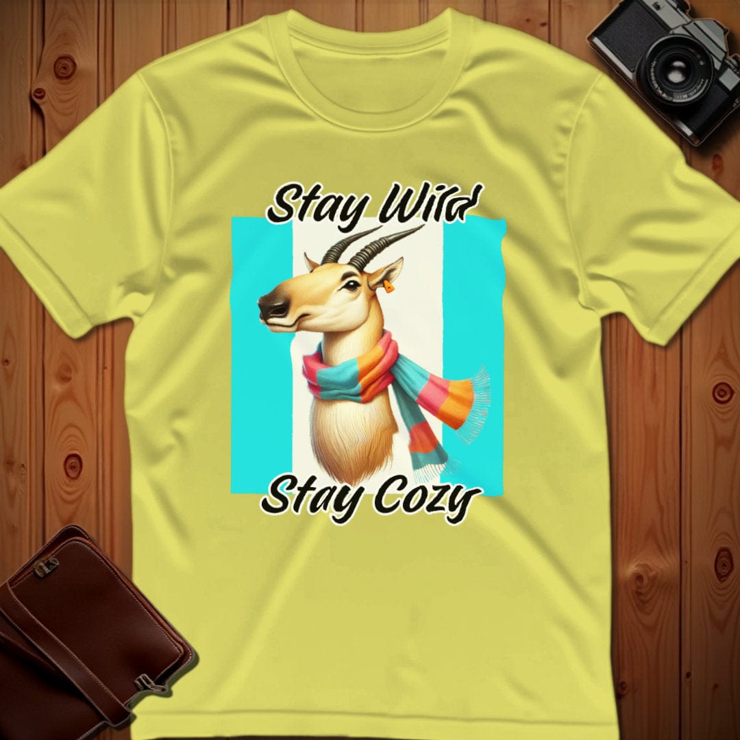 Saige Antelope Tee β Stay Wild Stay Cozy β Bold Vibrant Art