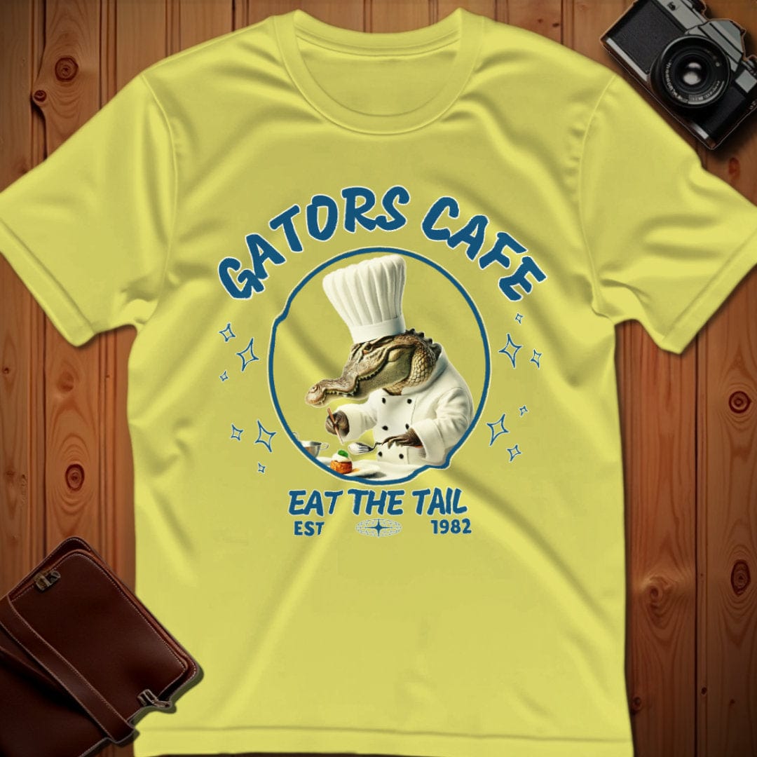 Alligator Tee β Gators Cafe β Bold Vibrant Graphic | for Animal Lovers