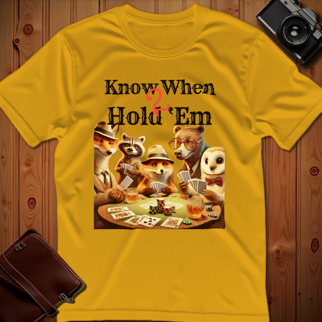 Fox, Owl, Bear Tee β Know When 2 Hold βEm β Bold Vibrant Art