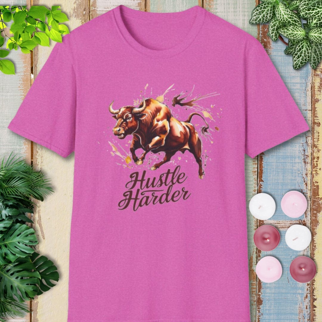 Hustle Harder Bull T-Shirt