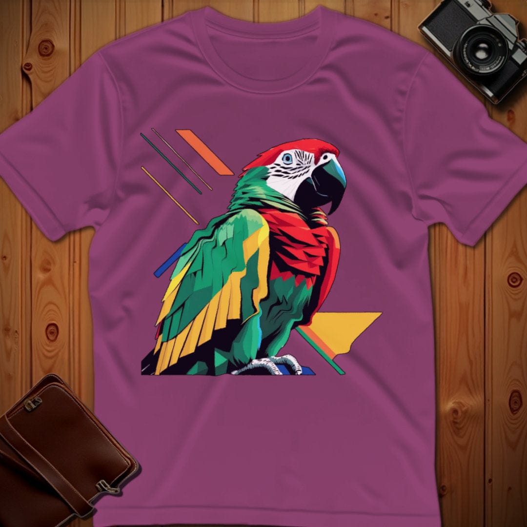 Parrot Tee β Geometric β Bold Vibrant Art