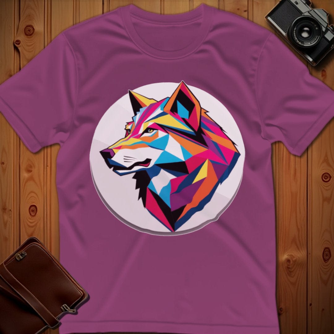 Wolf Tee β Geometric β Bold Vibrant Art | Weekend Casual Wear