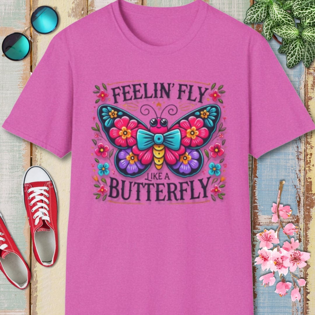 Butterfly Tee β Feelin Fly Like A β Bold Vibrant Art