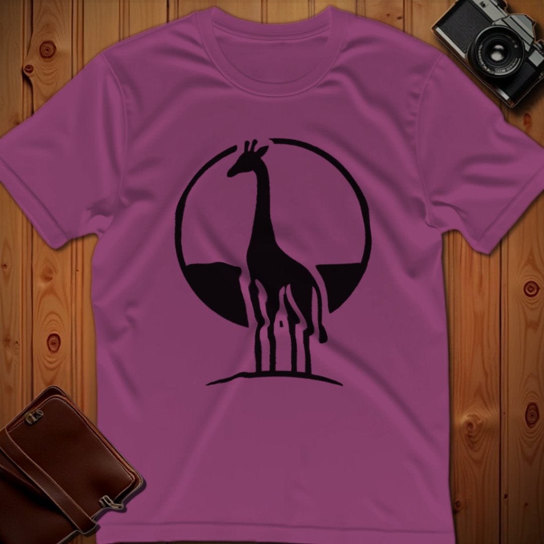Giraffe Tee β Minimalist β Bold Vibrant Art