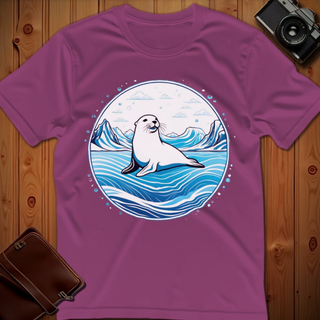 Seal T-Shirt β On Ice β Bold Vibrant Graphic | Lazy Day Outfit