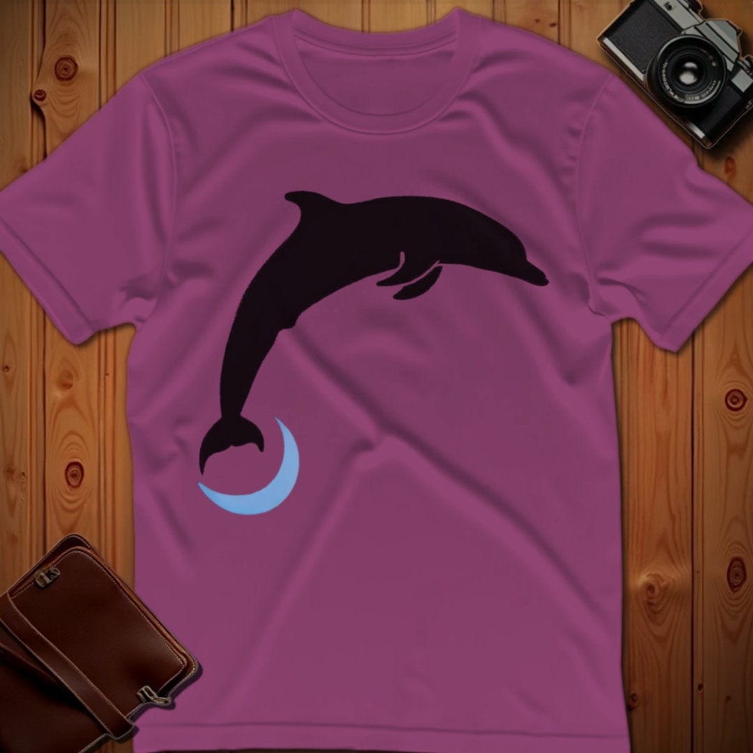 Dolphin Tee β Jumping Minimalist β Bold Vibrant Art