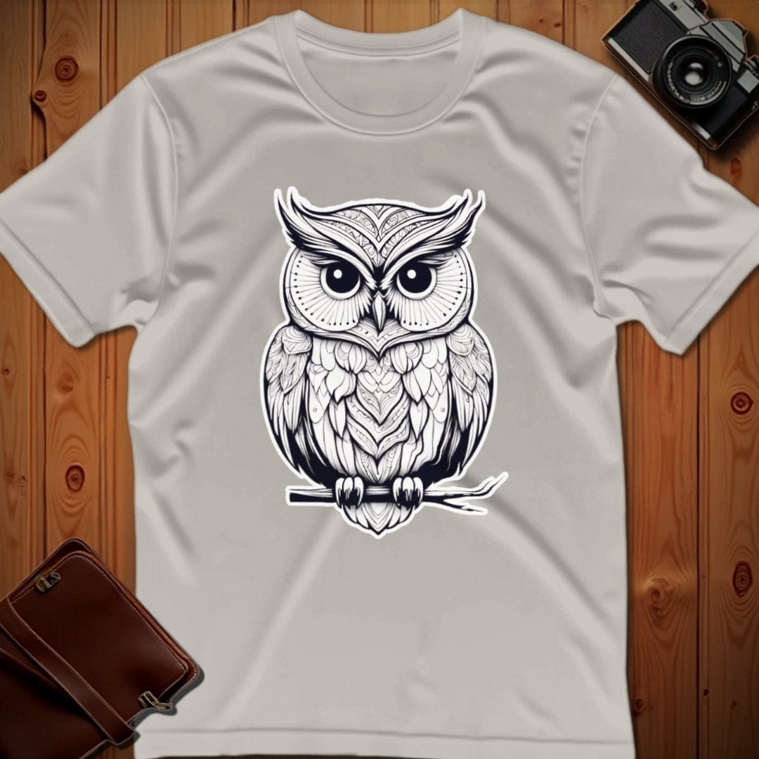 Owl Tee β On Branch β Bold Vibrant Art