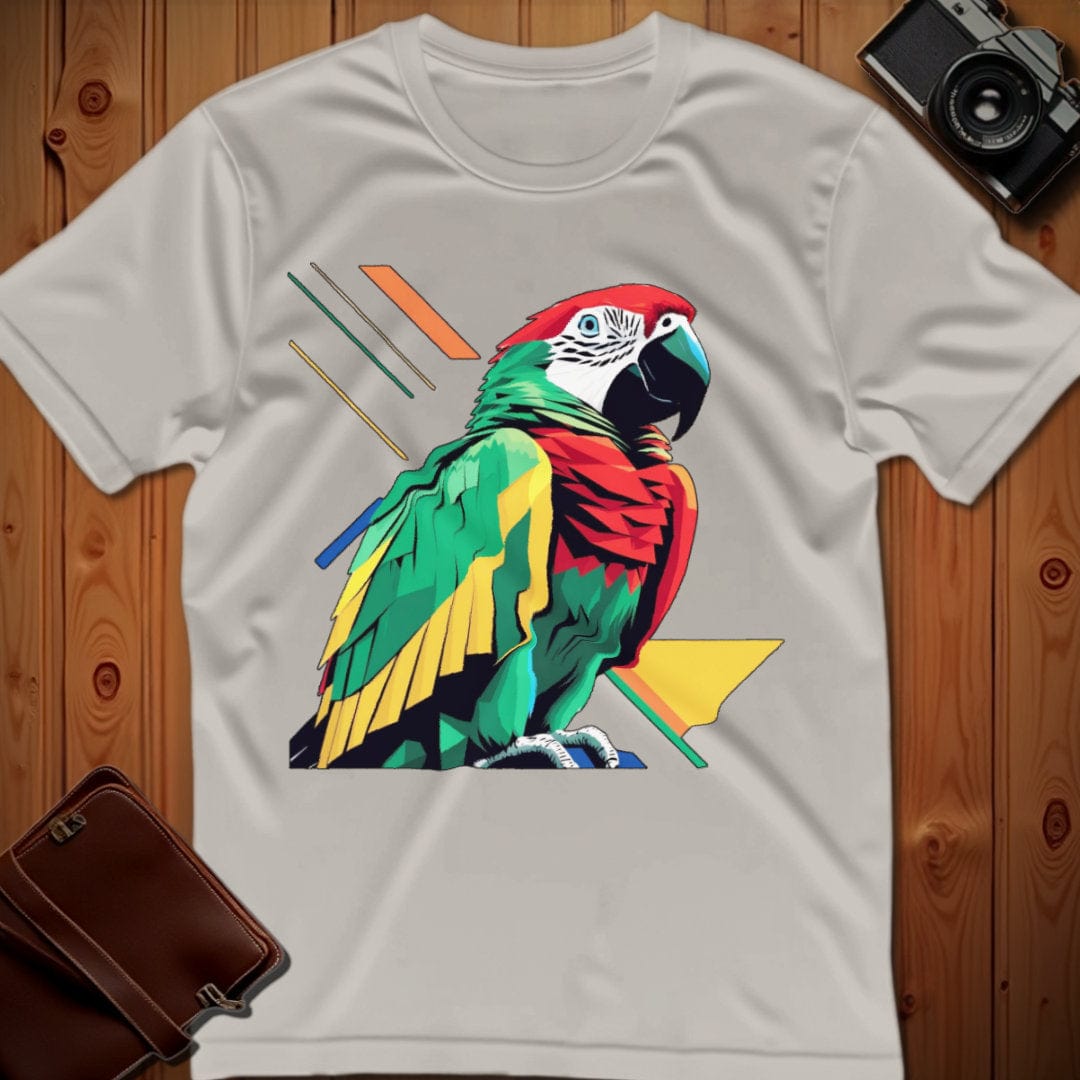 Parrot Tee β Geometric β Bold Vibrant Art