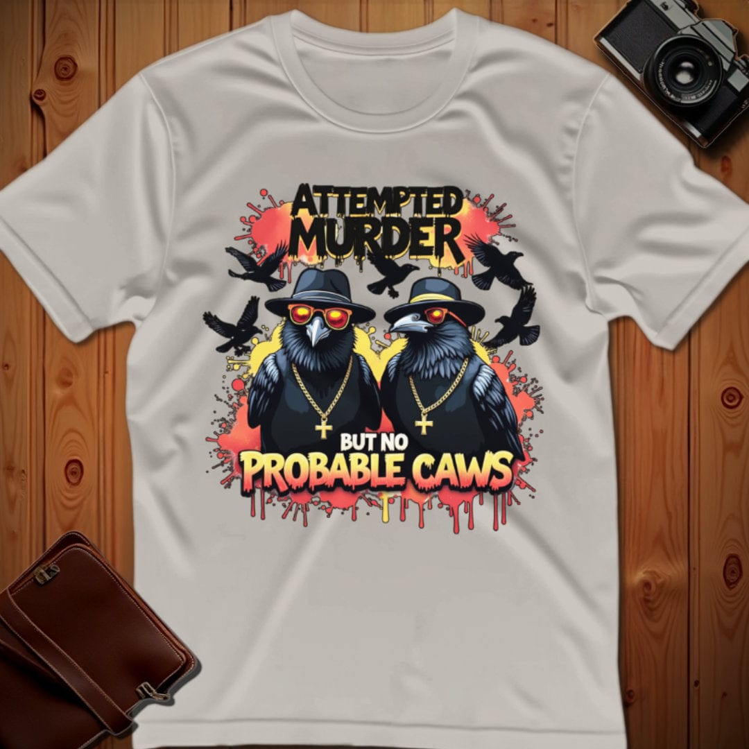Crows Tee β Attempted Murder β Bold Vibrant Art