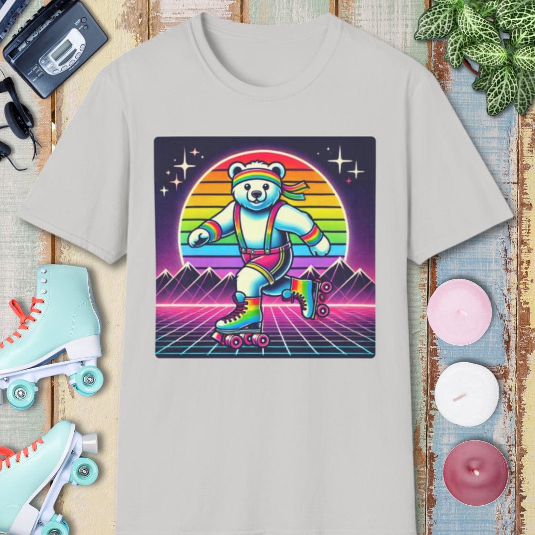 Bear Tee β 80's Roller Skating β Bold Vibrant Art