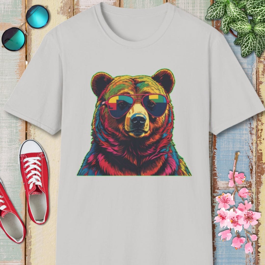 Bear Tee β Psychedelic β Bold Vibrant Art | Outdoor Adventure