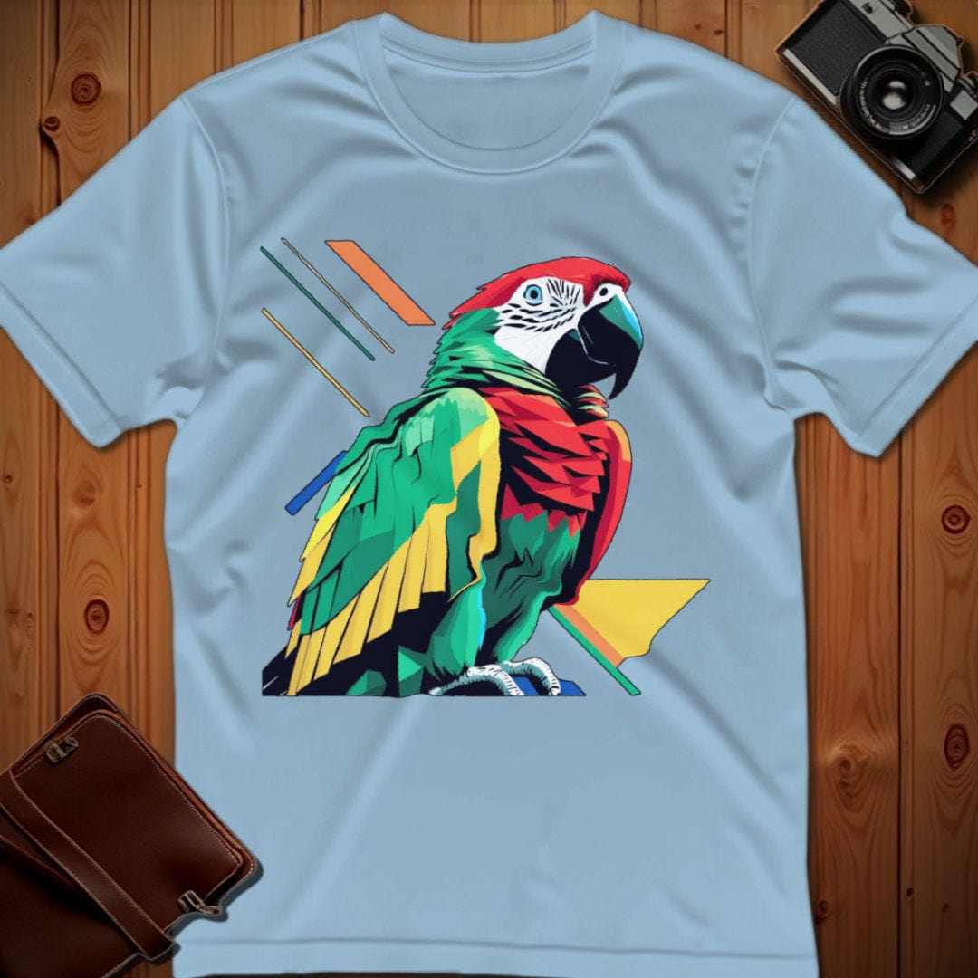 Parrot Tee β Geometric β Bold Vibrant Art