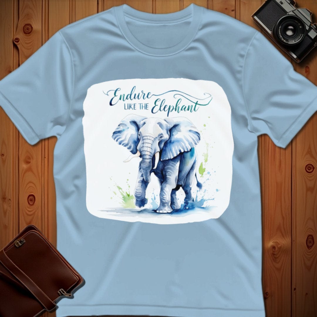 Elephant Tee β Endure Like The β Bold Vibrant Art
