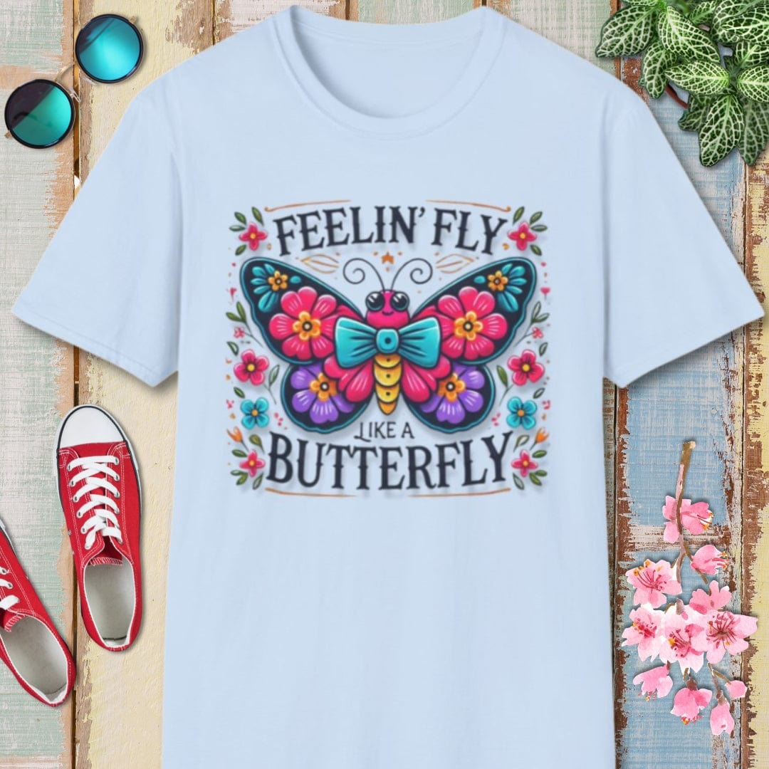 Butterfly Tee β Feelin Fly Like A β Bold Vibrant Art