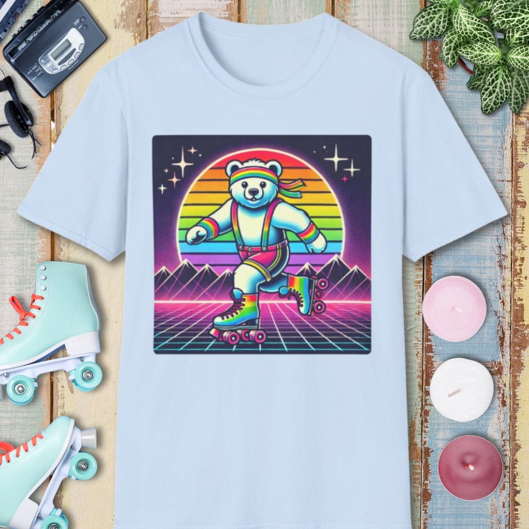 Bear Tee β 80's Roller Skating β Bold Vibrant Art