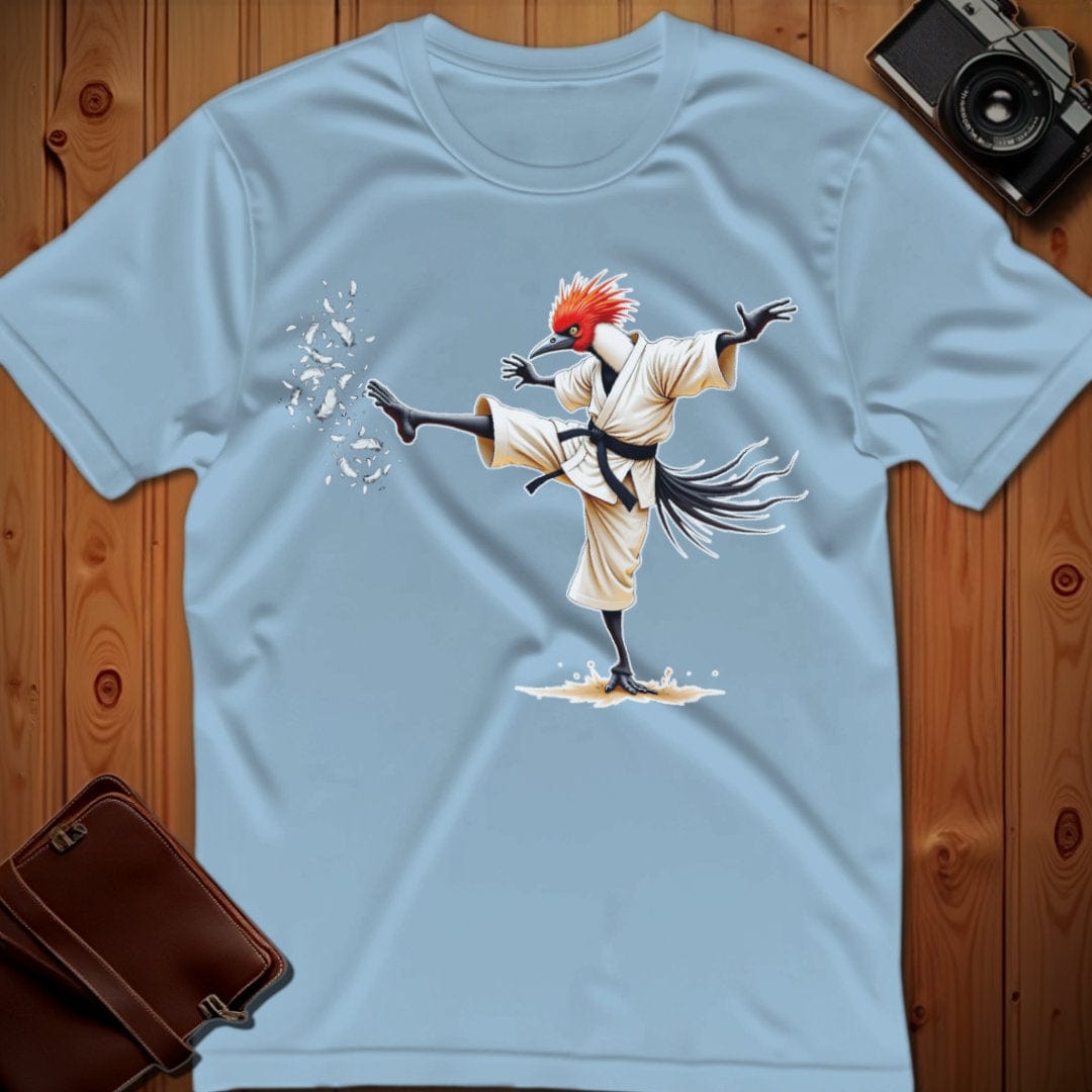 Secretary Bird Tee β Martial Artist β Bold Vibrant Art