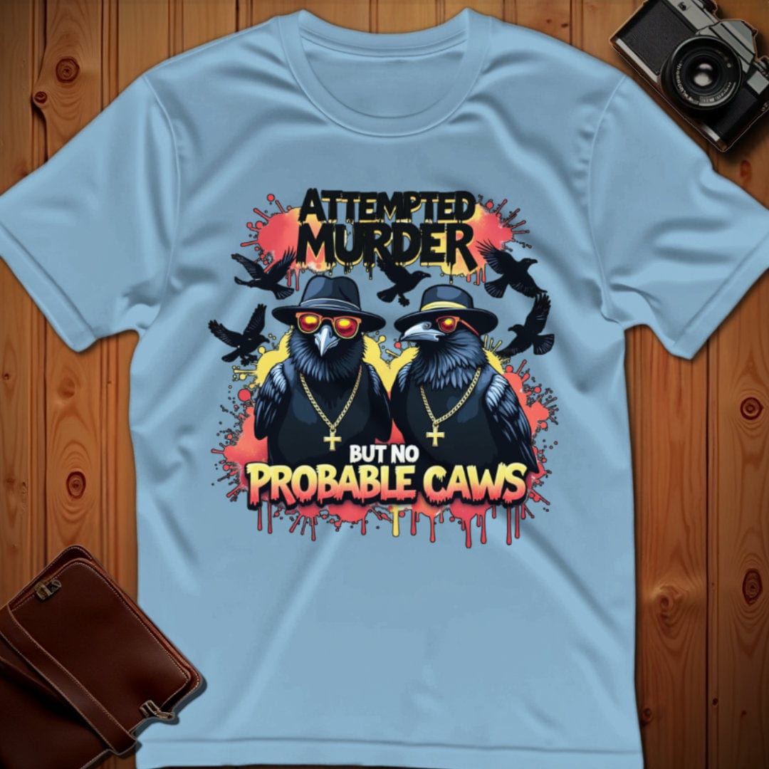 Crows Tee β Attempted Murder β Bold Vibrant Art